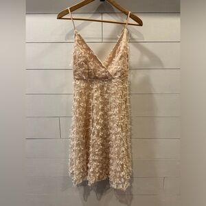 Akira Cream/Peach Textured Dress- size Small